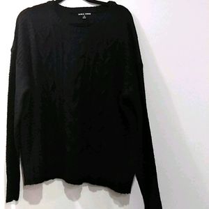 Moral Fiber Black Knit Pullover Sweater